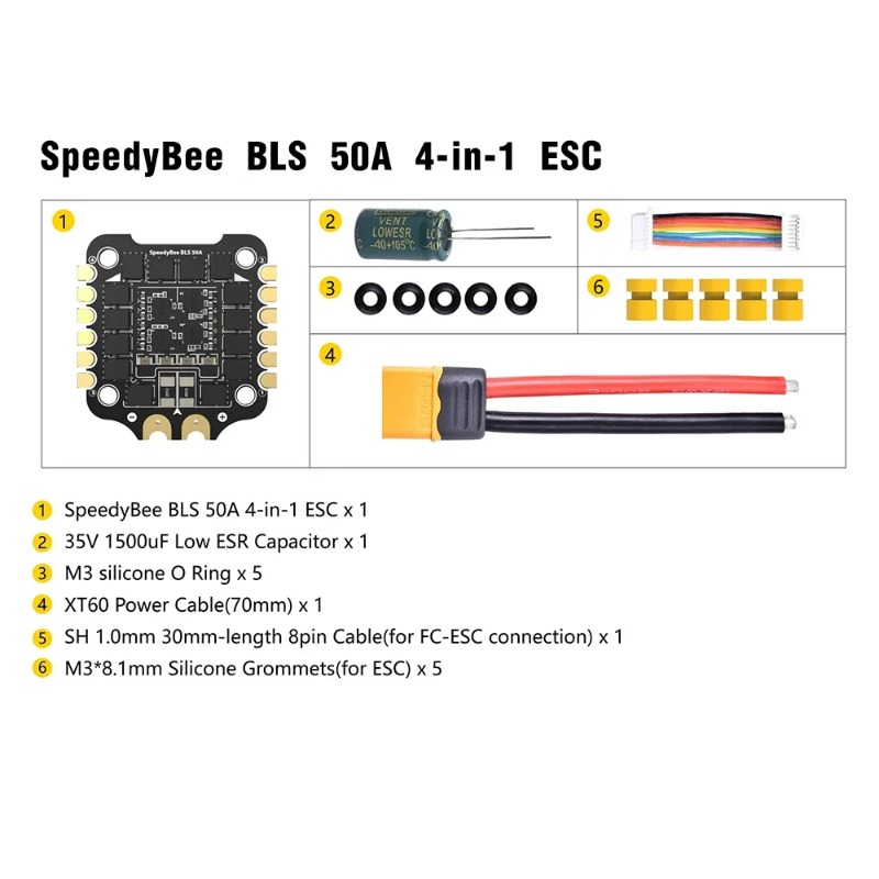 SpeedyBee F405 V3/V4 FC ESCスタッ - Speedybee F405 V4 Bls 55A Stack のレビューと価格